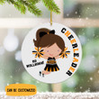 Personalized Cheer Ornament Cheerleader Christmas Ornament 2022 Go Bulldogs