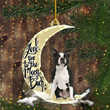 Boston Terrier Christmas Ornament I Love You To The Moon And Back Xmas Gifts For Dog Lovers