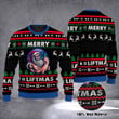 Merry Liftmas Muscles Santa Claus Ugly Christmas Sweater Weightlifting Ugly Sweater
