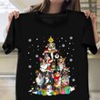 Dogs Christmas Tree T-Shirt Family Christmas Shirts Gifts For Pet Lovers