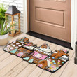 Gingerbread House Coffee Doormat Xmas Holiday Cute Christmas Doormat For Front Door