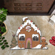 Gingerbread House Doormat Happy Holidays Xmas Christmas Mats For Front Door Decor