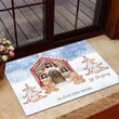 1st Christmas In Our New Home Christmas Doormat Front Door Welcome Mat Christmas Decor