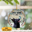 Custom Photo German Shepherd Dog Memorial Ornament Christmas Tree Decor Forever In Our Hearts
