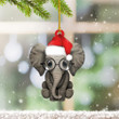 Elephant Ornament Cute Christmas Tree Decorations Gifts For Elephant Lovers
