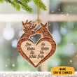 Personalized Couple Hunter Christmas Ornament 2022 She Keeps Me Wild He Keeps Me Safe