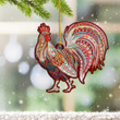 Rooster Christmas Ornament Chicken Christmas Tree Ornaments Decoration Gift Ideas