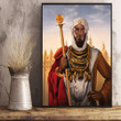 Mansa Musa Poster Art Richest Person In History King Of Mali Mansa Musa Merch