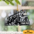Custom Train Ornament Train Christmas Ornaments Xmas Tree Decor Gifts For Model Train Lovers
