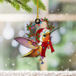 Hummingbird Christmas Ornament Hummingbird Hanging Ornament Animal Lovers Gift