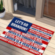 Let's Go Brandon Doormat Merchandise Anti Joe Biden Political Mat