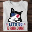 Cat Let's Go Brandon Shirt Cat American Flag T-Shirt Let's Go Brandon Merch