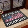 Let's Go Brandon Doormat FJB American Flag Let's Go Brandon Merchandise