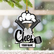 Custom Chef Ornament Personalized Chef Christmas Ornaments Gifts For Cooking Lovers