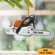 Personalized Chainsaw Christmas Ornament Chainsaw Christmas Tree Ornament 2022