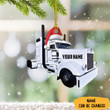 Personalized Semi Truck Christmas Ornament 2022 Truck Driver Ornament Decoration Gifts