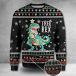 Dinosaur Christmas Sweater T-Rex Ugly Christmas Sweater Gifts For Sibling
