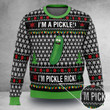 Pickle Rick Christmas Sweater Pickle Ugly Christmas Sweater I'm A Pickle I'm Pickle Rick