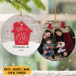 Custom Picture First Christmas In New Home Ornament 2022 New Homeowner Ornament