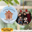 Personalized Picture 1St Christmas In New Home Ornament 2022 Custom Photo Family Ornament