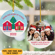 Personalized Photo First Christmas in Our New Home Ornament 2022 Happy Holiday Family Gifts