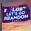 LGBT Let's Go Brandon Flag LGBT For Donald Trump Running For President 2024 Flag Merch