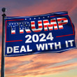 Trump 2024 Flag Deal With It Donald Trump Presidential Campaign Merch