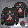 Lets Go Brandon Ugly Christmas Sweater FJB Trump 2024 Merch Men Women
