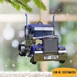 Personalized Semi Truck Ornament Truck Christmas Ornament Best Gifts For Truckers 2022