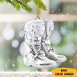 Personalized Motocross Boots Ornament Christmas Tree Decorations Gifts For Motocross Lovers