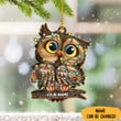 Personalized Owl Christmas Ornament Owl Ornaments For Christmas Tree 2022