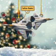 Personalized F-22 Raptor Ornament Fighter Jet Christmas Ornament Xmas Tree Decorations