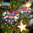 Personalized LGBTQ Christmas Ornament LGBT Pride Tree For Hanging Ornaments 2022