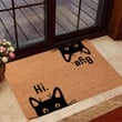 Black Cat Hi And Buy Coir Doormat Halloween Front Door Mats Decorations