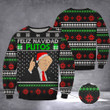 Donald Trump Feliz Navidad Putos Ugly Christmas Sweater Funny Trump Christmas Apparel