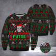 Skull Feliz Navidad Putos Ugly Christmas Sweater Funny Ugly Xmas Sweaters For Men 2022
