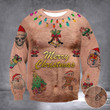 Hairy Chest Body Merry Christmas Sweatshirt Funny Xmas Clothing Presents For Cousin