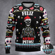 Skeleton Feliz Navidad Putos Sweater Feliz Navidad Skeleton Ugly Christmas Sweater Gift