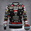 Skeleton When You're Dead Inside But It's Christmas Sweater Skeleton Ugly Sweater Gift