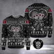 Skull Husband And Wife Riding Partners For Life Ugly Sweater Christmas Sweater For Couple