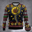 Skull Sunflower Navidad Putos Ugly Christmas Sweater Sunflower Lover Navidad Putos Sweater