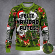 Feliz Navidad Putos Ugly Christmas Sweater Santa Skulls Xmas Sweater Feliz Navidad Clothing