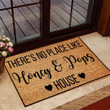 Personalized There's No Place Like Honey And Pops House Doormat Welcome Mats For Front Door