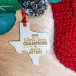 Houston Astros 2022 World Series Champions Texas Ornament For Fans Houston Astros Ornament