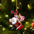 Santa Playing Guitar Ornament Funny Christmas Tree Decorations 2022