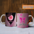 Personalized Faith Hope Love Breast Cancer Awareness Mug Breast Cancer Mugs Gifts