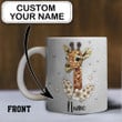 Custom Advice From A Giraffe Stand Tall Reach For New Heights Mug Giraffe Coffee Mugs