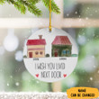 Personalized I Wish You Lived Next Door Ornament 2022 Custom Best Friend Ornament