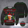 Let's Go Brandon Ugly Christmas Sweater FJB Sweater Trump 2024 Merchandise