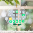 Wordle Christmas Ornament Wordle Ornament 2022 Carol Holly Elves Merry